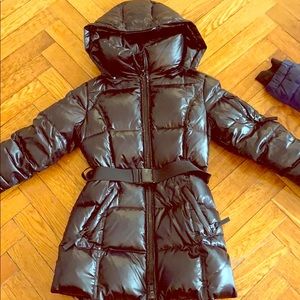 Sam puffy long jacket with detachable hood
